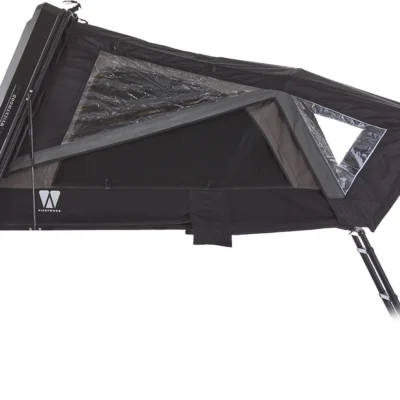 Vickywood Teak 135 Hybrid Dachzelt Ultraleichtes Aluminium Hartschalenzelt für 2 Personen