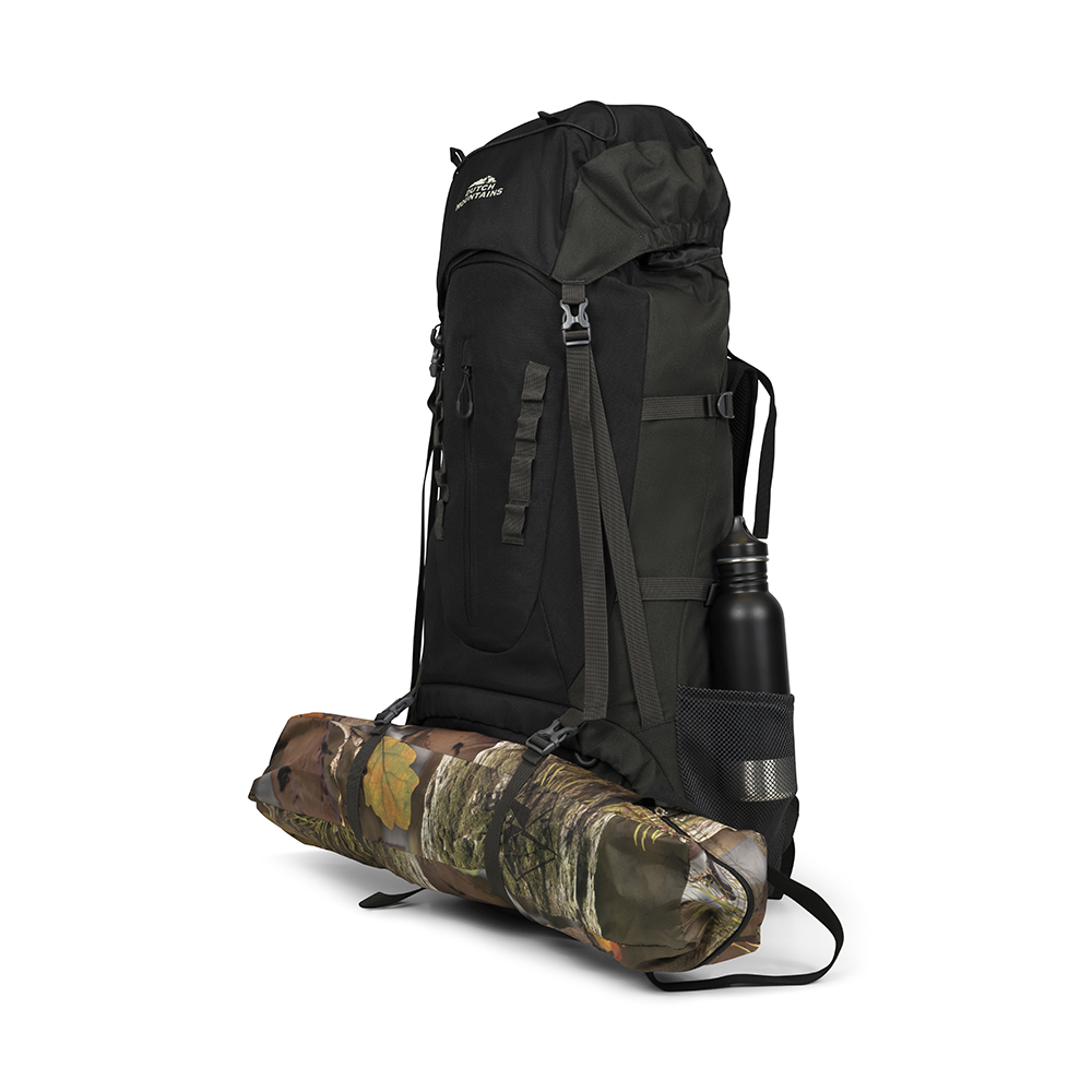 Dutch Mountains 65-75 Liter backpack mit Regenschutz - Black - Bild 5